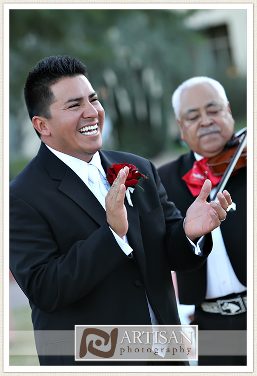 bride and groom dancing with the mariachi band