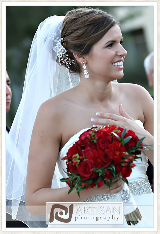 candid bridal shot
