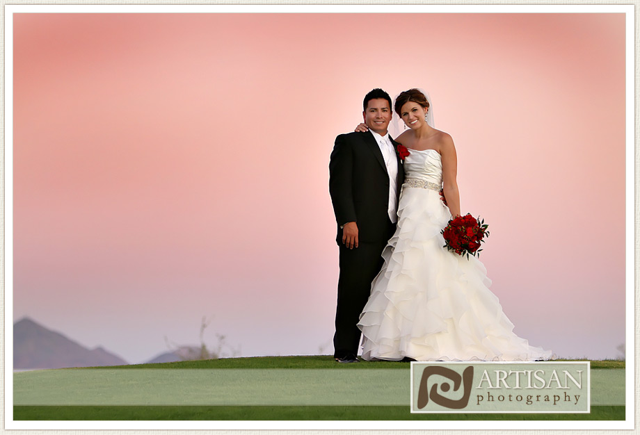 bride and groom at the JW Marriott Desert Ridge