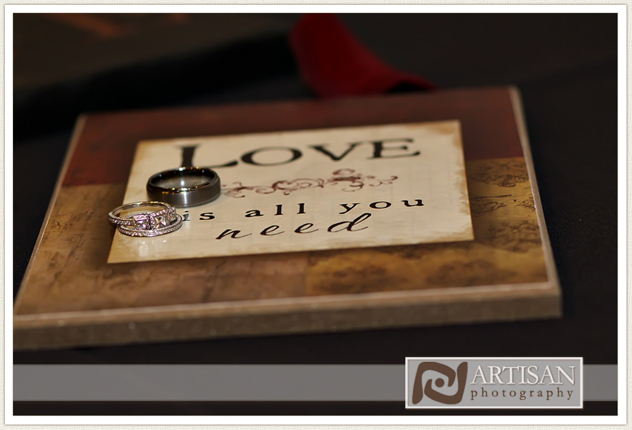 wedding rings close up